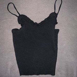 Black tank top